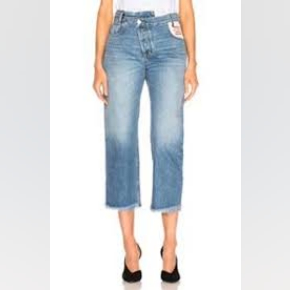 NWT sz 6 Monse leather pocket jeans